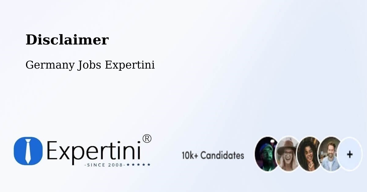 Disclaimer – Kappeln - Germany Jobs Expertini