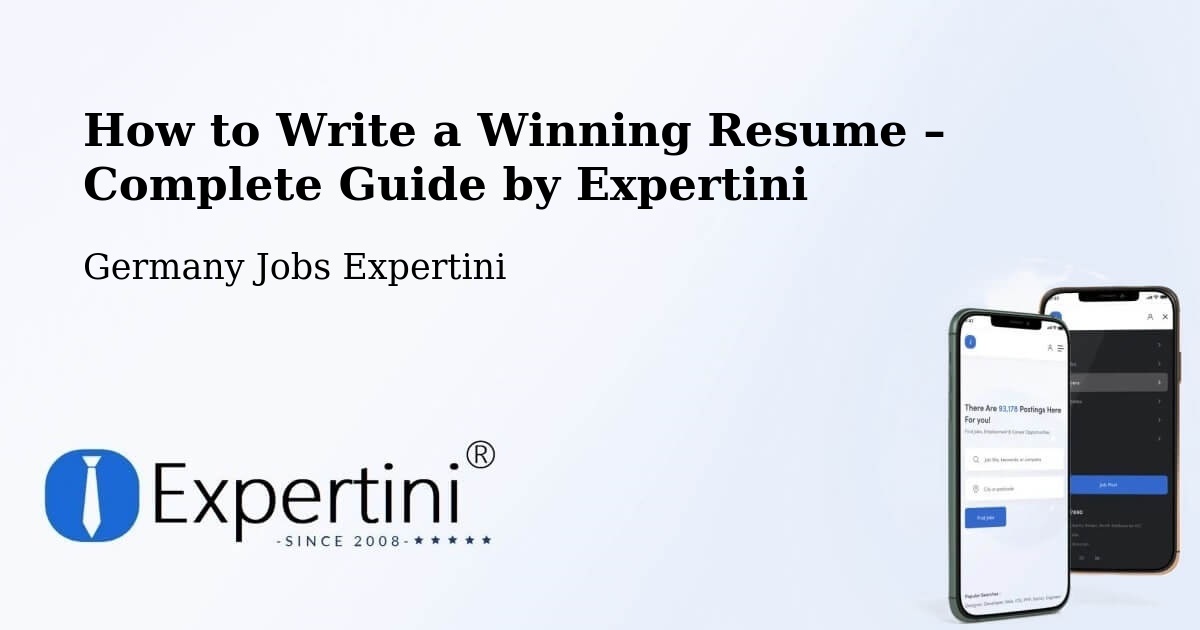 Resume Writing Guide for Job Seekers – Kappeln - Kappeln, Germany Jobs Expertini